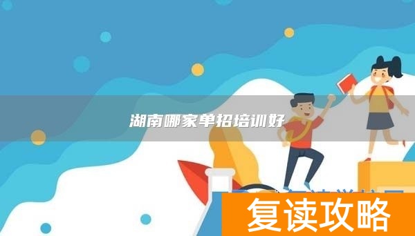 湖南哪家单招培训好