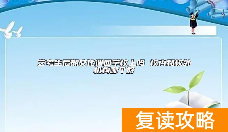 艺考生后期文化课回学校上吗 校内和校外机构哪个好