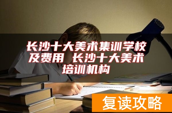 长沙十大美术集训学校及费用 长沙十大美术培训机构