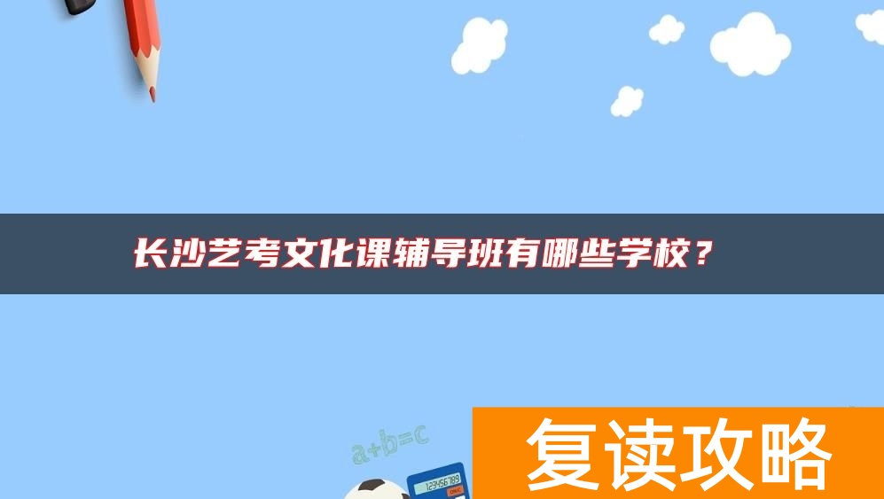长沙艺考文化课辅导班有哪些学校？