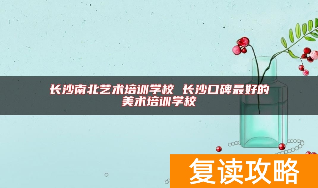 长沙南北艺术培训学校 长沙口碑最好的美术培训学校