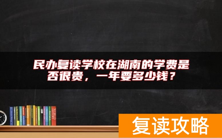 民办复读学校在湖南的学费是否很贵，一年要多少钱？