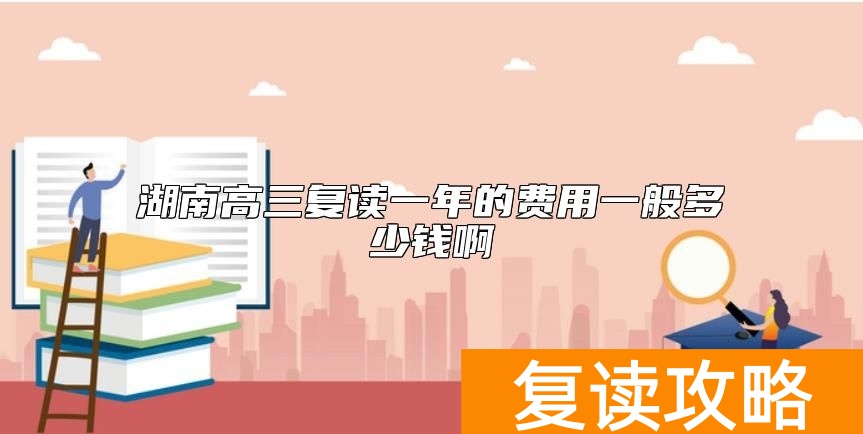 湖南高三复读一年的费用一般多少钱啊