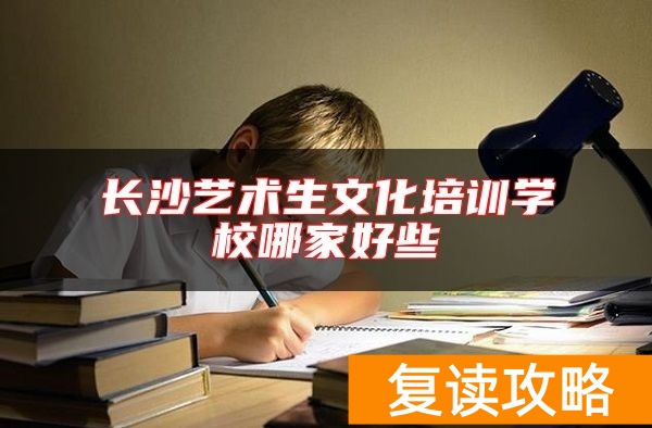 长沙艺术生文化培训学校哪家好些