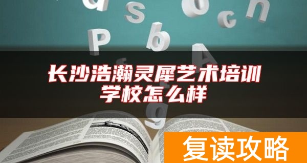 长沙浩瀚灵犀艺术培训学校怎么样