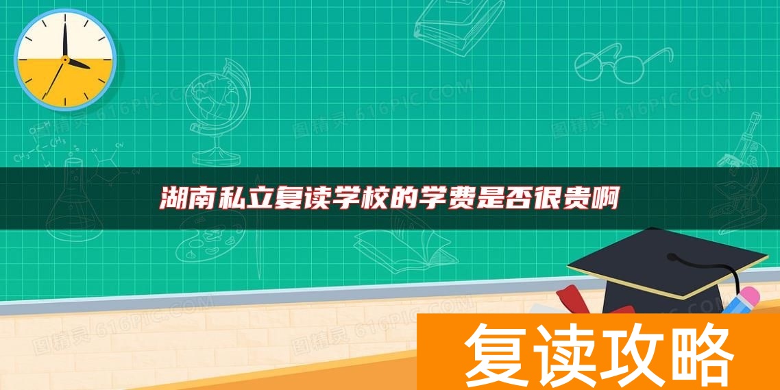 湖南私立复读学校的学费是否很贵啊