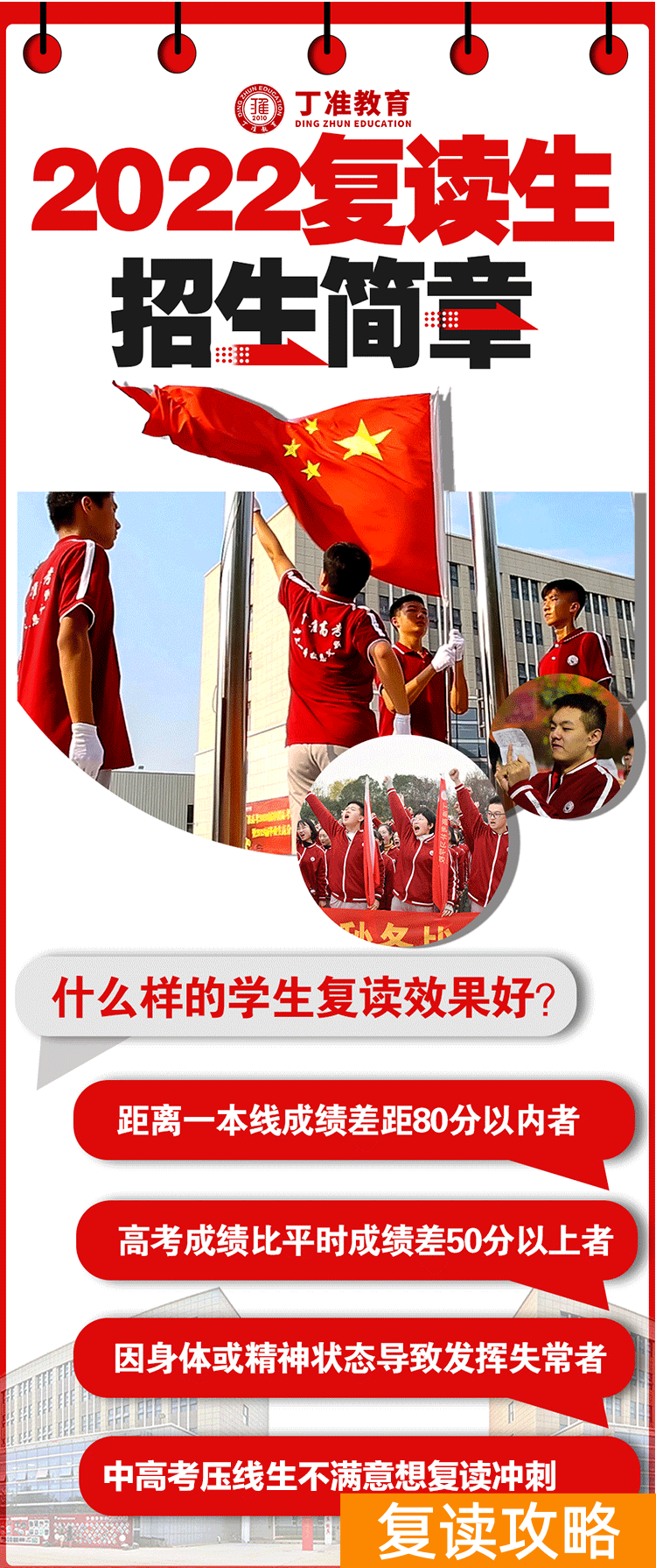 西安丁准学校招生标准（丁准高考2023届复读生招生简章）