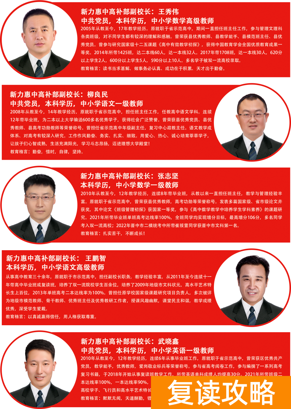 太原高中补课机构哪家好（新力惠中学校（高补部）招生简章）