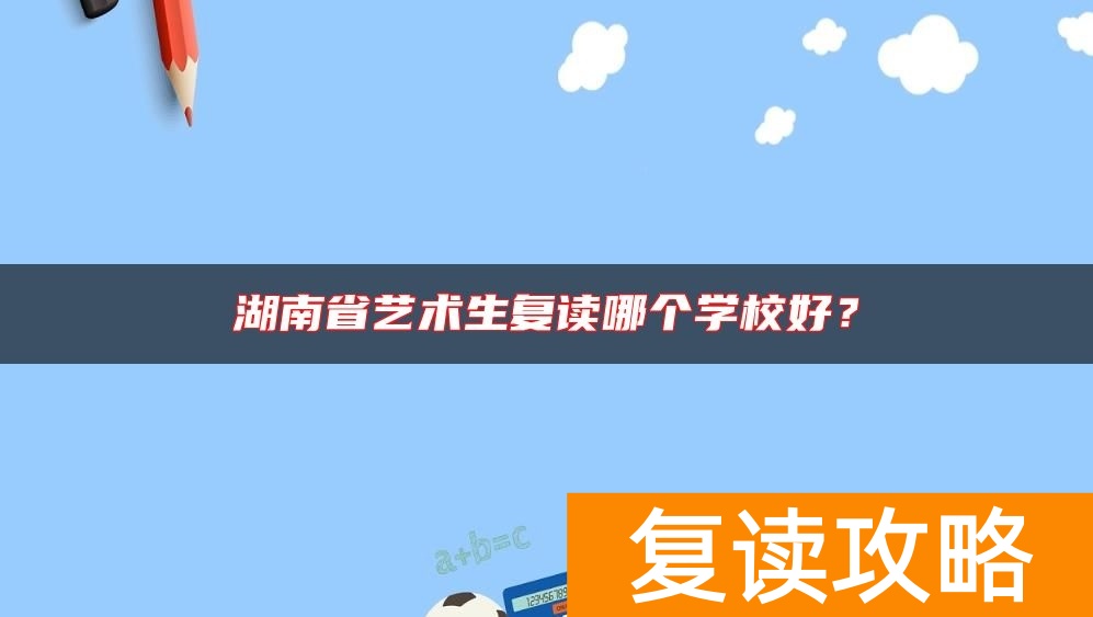 湖南省艺术生复读哪个学校好？