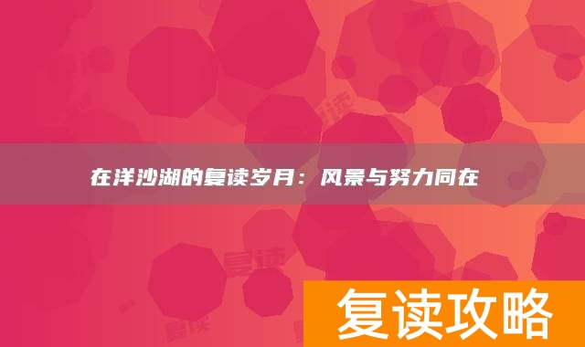 在洋沙湖的复读岁月：风景与努力同在