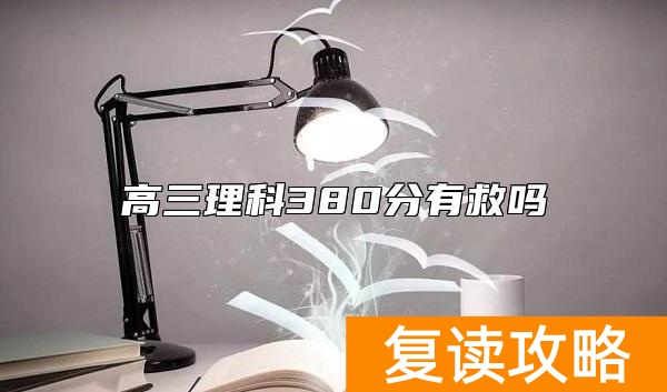 高三理科380分有救吗