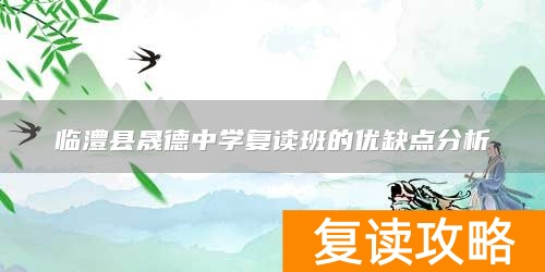 临澧县晟德中学复读班的优缺点分析
