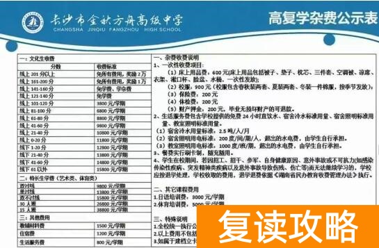 湖南2026复读学校排名及费用 长沙复读学校推荐