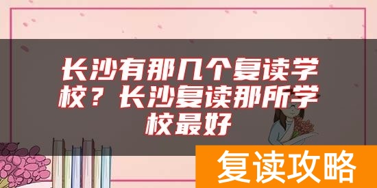 长沙有那几个复读学校？长沙复读那所学校最好