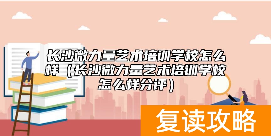 长沙微力量艺术培训学校怎么样（长沙微力量艺术培训学校怎么样分评）