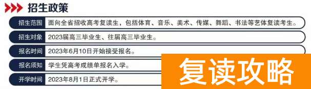 长沙卓华高级中学2024届高复班招生简章
