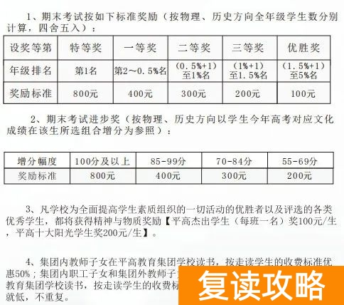 长沙市麓谷高级中学复读部招生简章