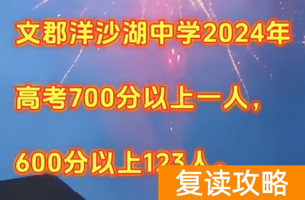 2024年长沙各主流复读学校真实成绩