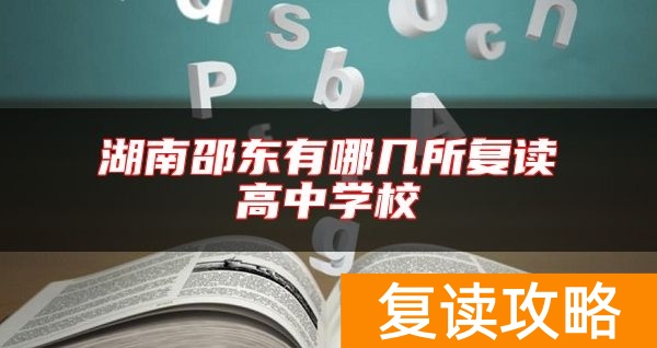 湖南邵东有哪几所复读高中学校