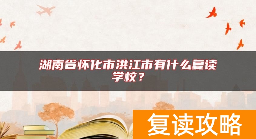 湖南省怀化市洪江市有什么复读学校？
