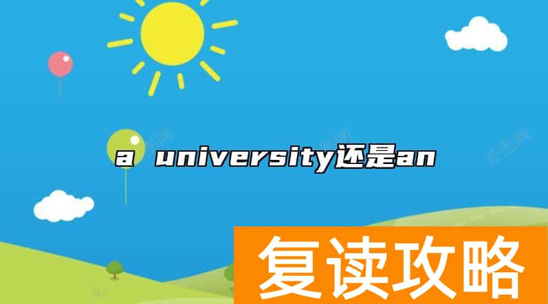 a university还是an