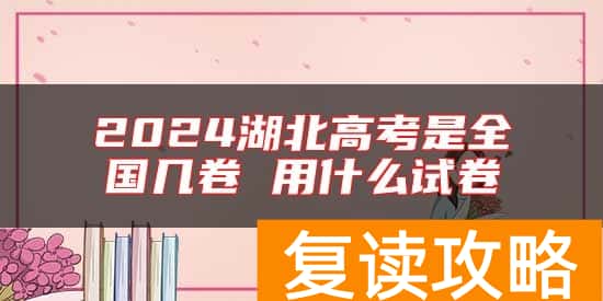 2024湖北高考是全国几卷 用什么试卷