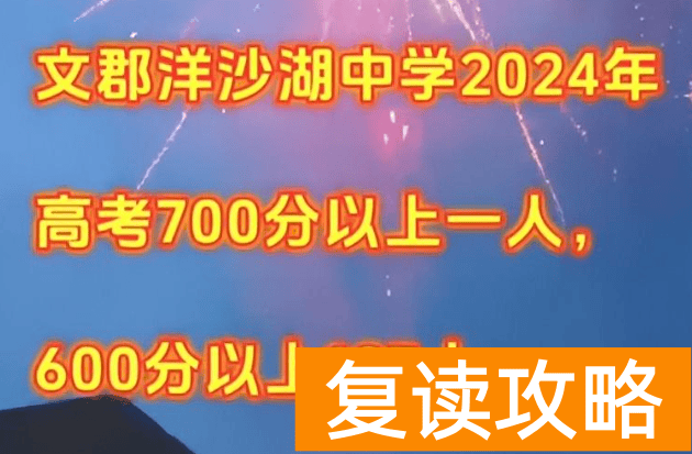 2024年长沙各主流复读学校真实成绩