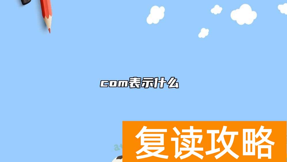 com表示什么