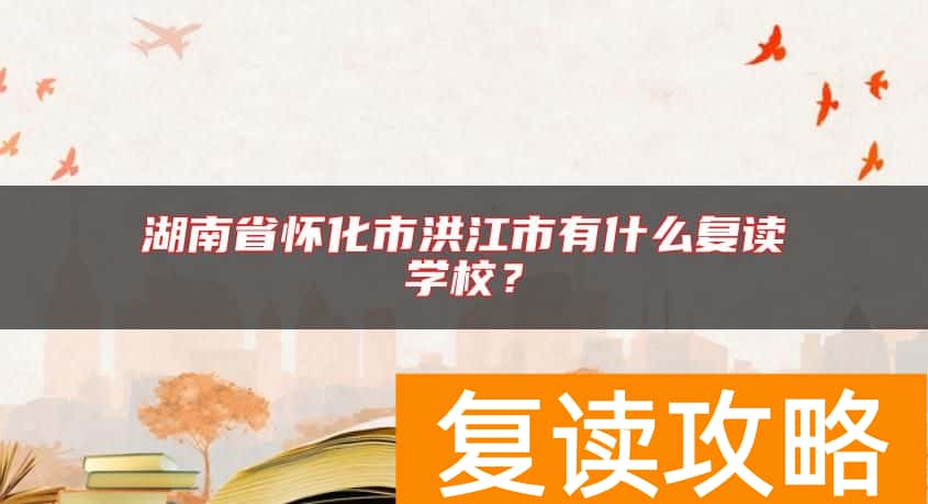 湖南省怀化市洪江市有什么复读学校？