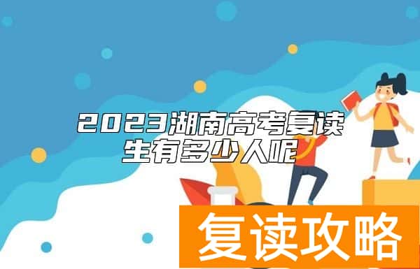2023湖南高考复读生有多少人呢