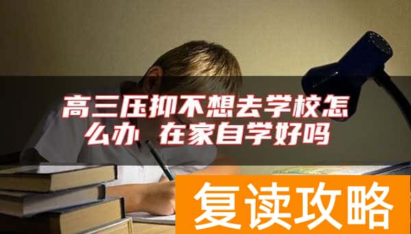 高三压抑不想去学校怎么办 在家自学好吗