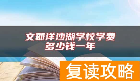 文郡洋沙湖学校学费多少钱一年