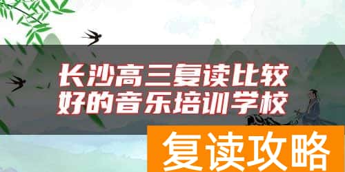 长沙高三复读比较好的音乐培训学校
