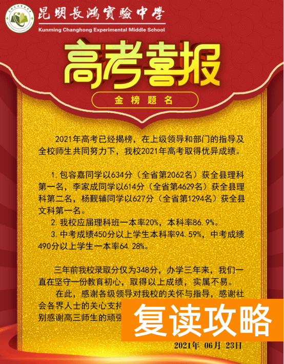 云南复读学校排名哪家好（走进长鸿、成就未来！）
