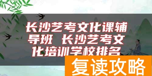 长沙艺考文化课辅导班 长沙艺考文化培训学校排名