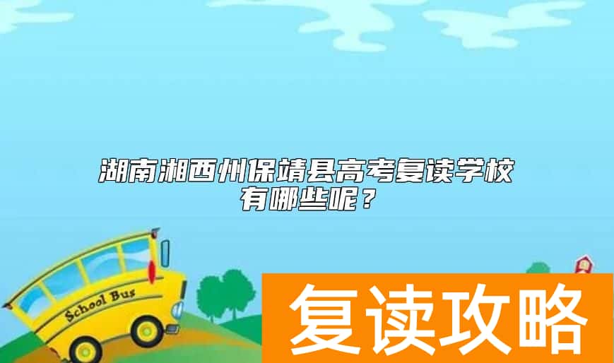 湖南湘西州保靖县高考复读学校有哪些呢？