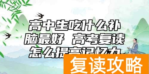 高中生吃什么补脑最好 高考复读怎么提高记忆力
