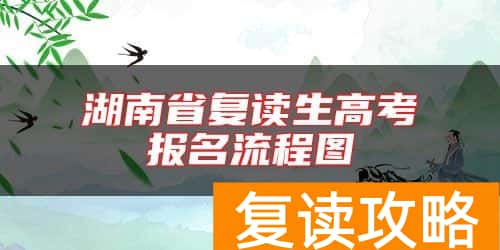 湖南省复读生高考报名流程图