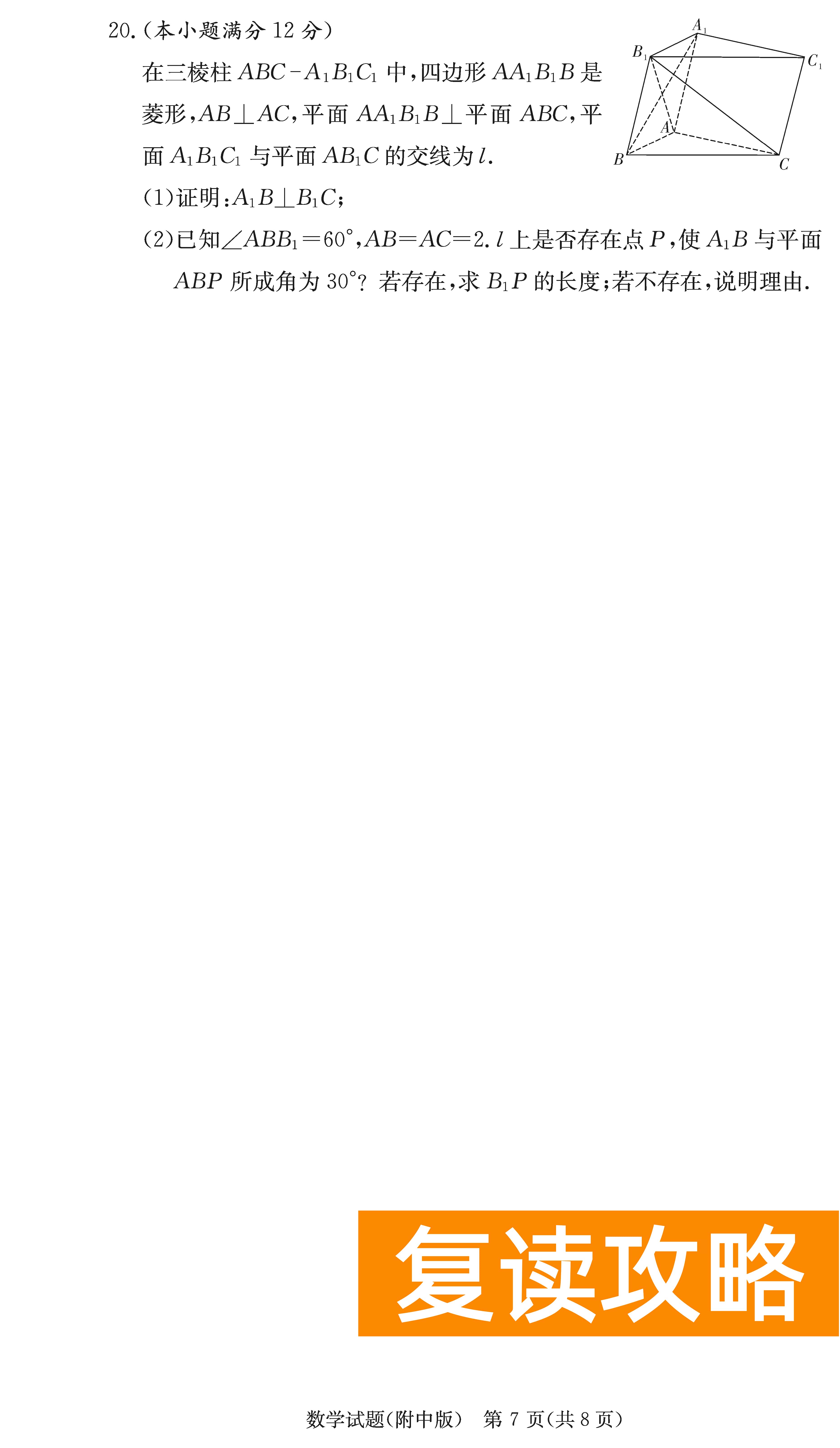 2024届湖南师大附中高三上学期月考（二）数学试题及答案