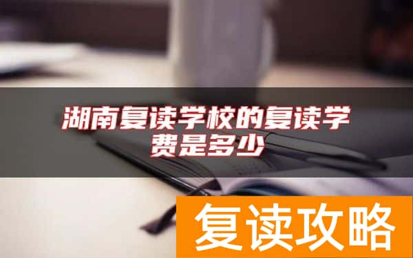 湖南复读学校的复读学费是多少