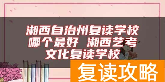 湘西自治州复读学校哪个最好 湘西艺考文化复读学校