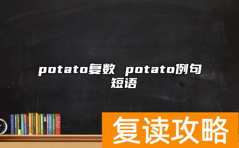 potato复数 potato例句 短语