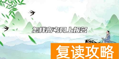 怎样高考网上报名