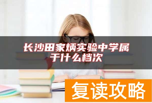 长沙田家炳实验中学属于什么档次