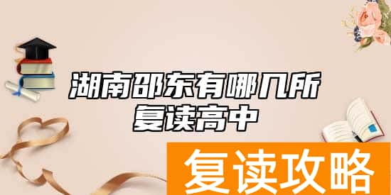 湖南邵东有哪几所复读高中