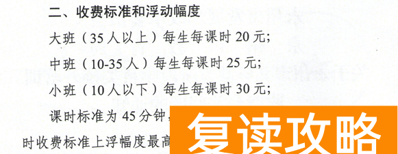 长沙高中补课机构排名费用（限定最高课时费！湖南这些地方公布校外培训收费标准）