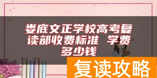 娄底文正学校高考复读部收费标准 学费多少钱