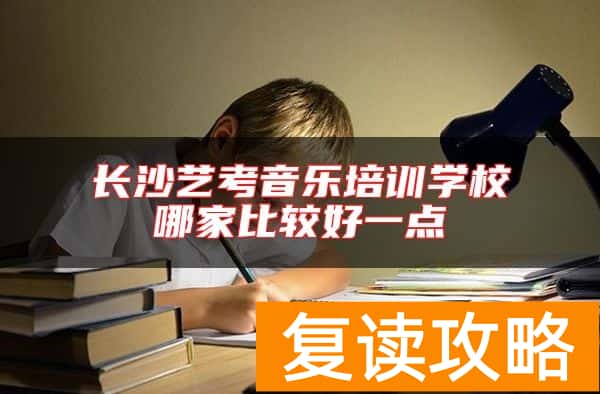 长沙艺考音乐培训学校哪家比较好一点