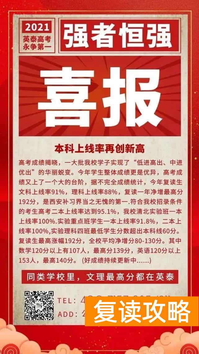 西安西补学校复读全日制（关于西安复读学校的那些事你知道多少？）