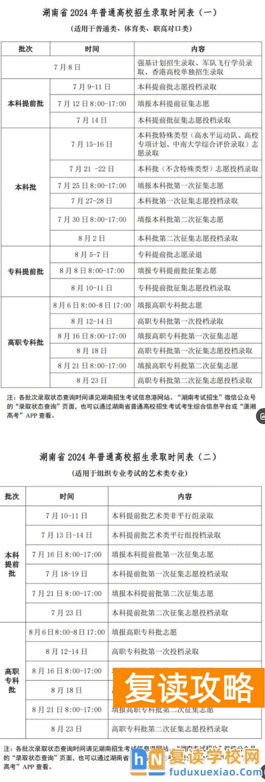 湖南2025年录取结果什么时候可以查询 附高考录取时间表汇总